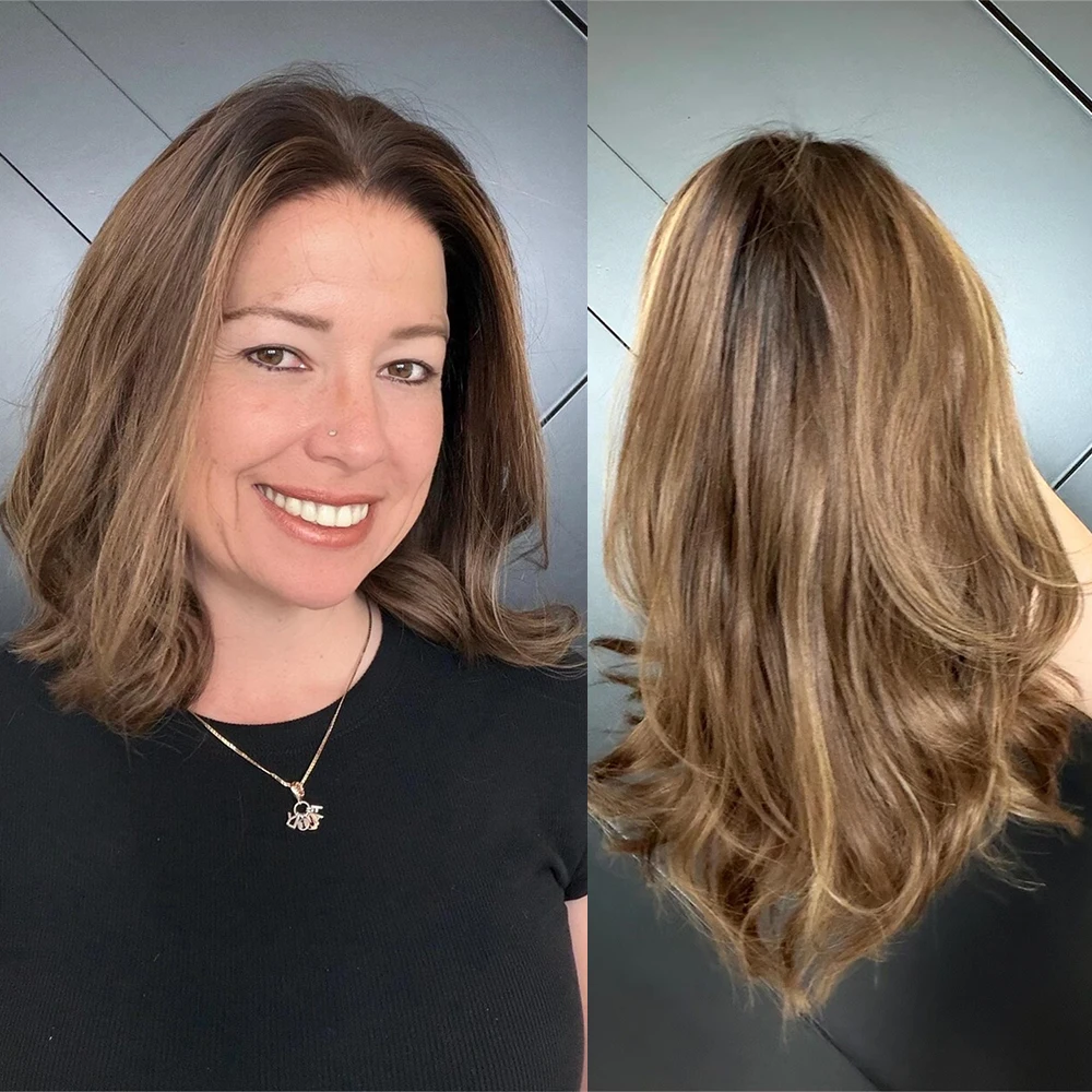 HD Synthetic Lace Front Wig 13x4 Glueless Brown Blonde Highlighted Loose Wave Free Part Brunette Wig for Women Daily Wear
HD Synthetic Lace Front Wig 13x4 Glueless Brown Blonde Highlighted Loose Wave Free Part Brunette Wig for Women Daily Wear