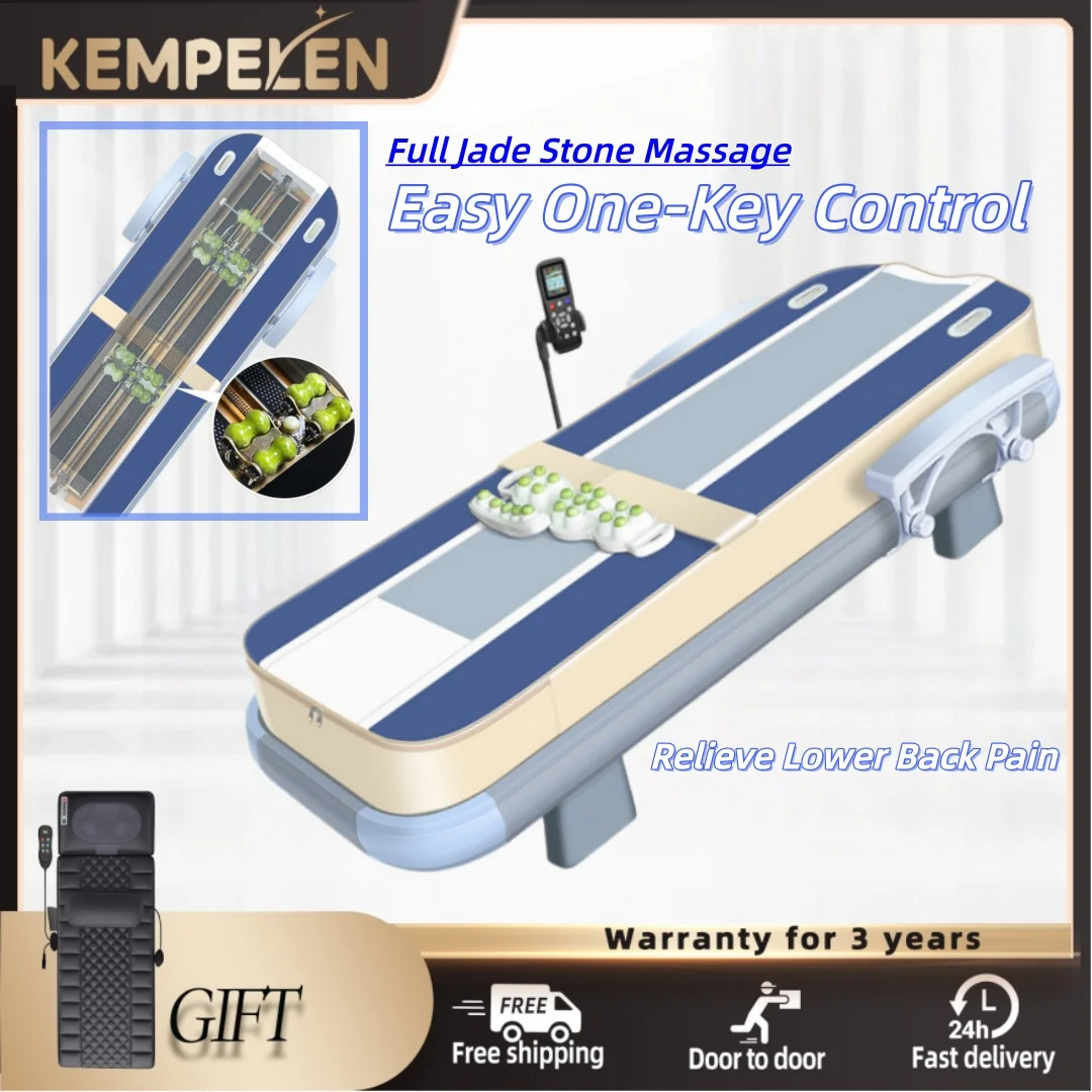Heated Jade Massage Bed with Spine Scan, 3D Lifting Therapy, Full Body Infrared Heat, for Back & Spine Relief
Heated Jade Massage Bed with Spine Scan, 3D Lifting Therapy, Full Body Infrared Heat, for Back & Spine Relief
