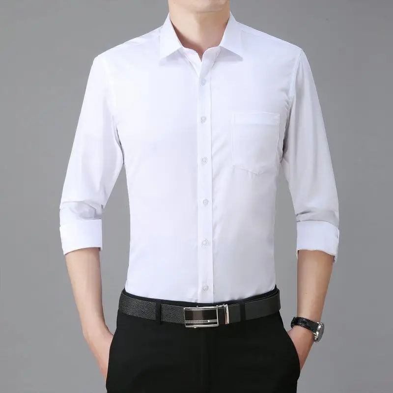 LongSved Slim Fit Men's Workwear Shirt Thickened Long Sleeve Square Collar Commute Pure Color Summer Fashion Casual Shirt
LongSved Slim Fit Men's Workwear Shirt Thickened Long Sleeve Square Collar Commute Pure Color Summer Fashion Casual Shirt