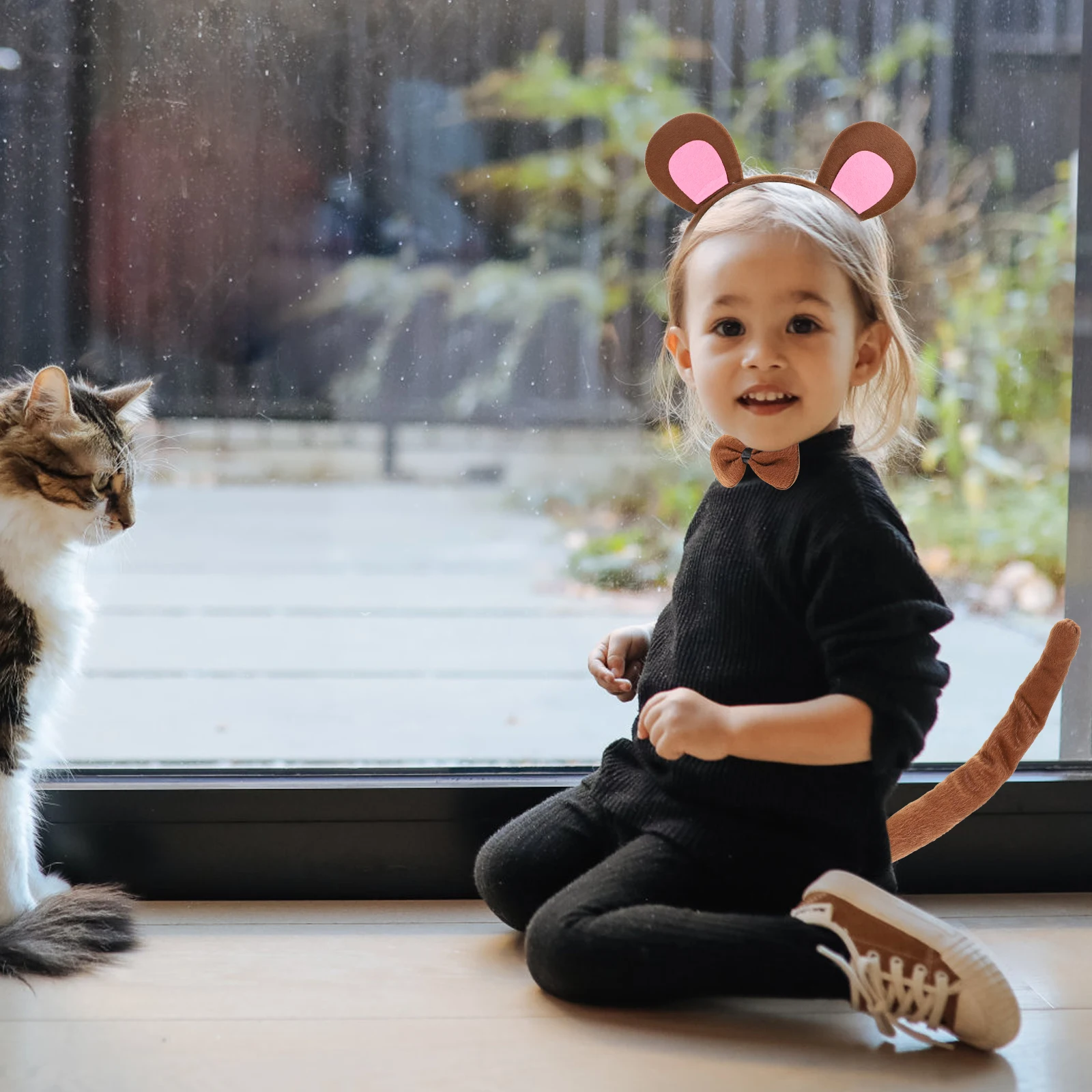 3 in 1 Monkey Costume Set Halloween Kids Adults Cosplay Props Ears Bow Tie Tail Soft Material Party Accessories
3 in 1 Monkey Costume Set Halloween Kids Adults Cosplay Props Ears Bow Tie Tail Soft Material Party Accessories