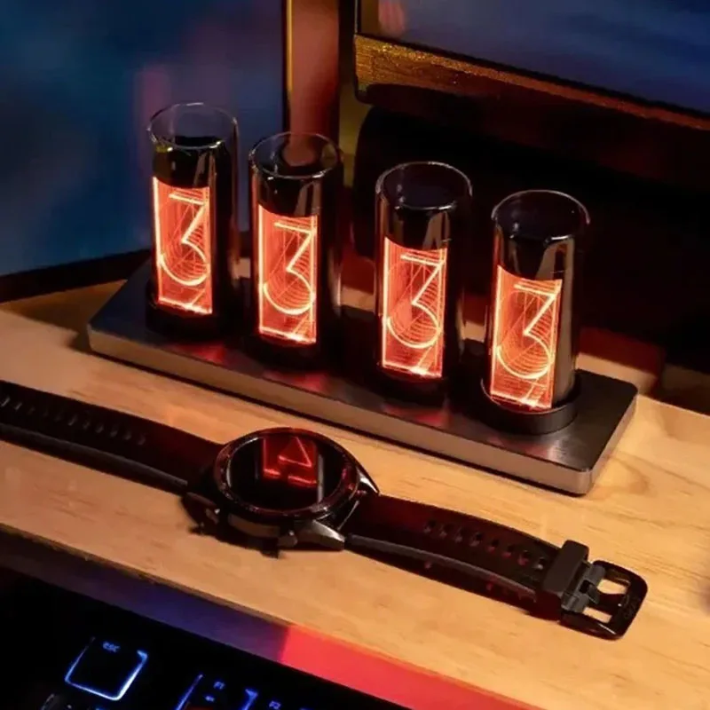 Tube Watch Desktop Original Retro Table Gifts Nixie Tubes Clock Digital RGB Electronic Decoration & Accessories Led Glow Nixie
Tube Watch Desktop Original Retro Table Gifts Nixie Tubes Clock Digital RGB Electronic Decoration & Accessories Led Glow Nixie