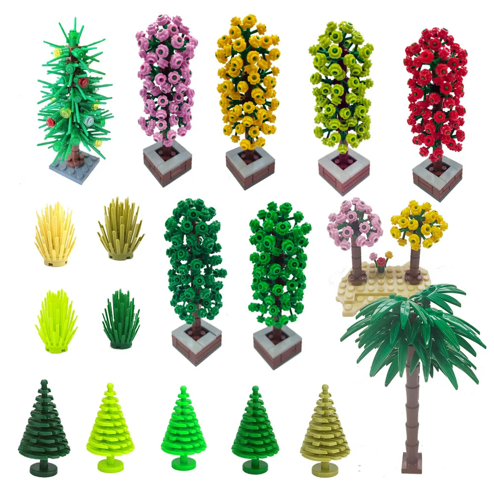 MOC Hot sale City Parts Bush Tree Leaf Flower Grass Building Bricks Plants Blocks Figures Accessories Assemble Blocks Parts Toys
MOC Hot sale City Parts Bush Tree Leaf Flower Grass Building Bricks Plants Blocks Figures Accessories Assemble Blocks Parts Toys
