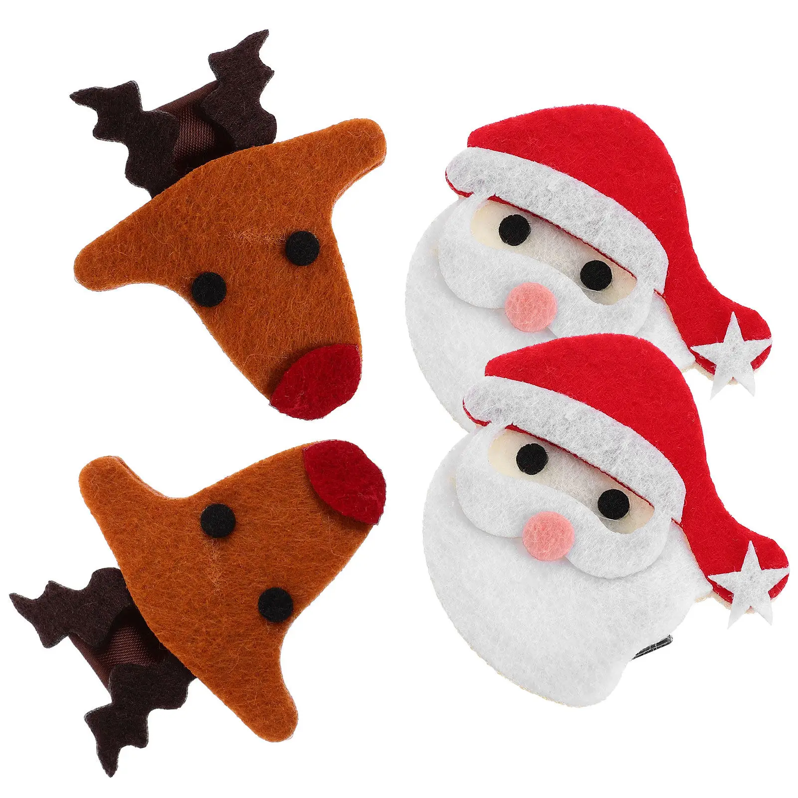 Набор из 4 рождественских заколок для волос: милые праздничные заколки-зажимы, аксессуары для волос для вечеринок, украшения для волос для женщин
Набор из 4 рождественских заколок для волос: милые праздничные заколки-зажимы, аксессуары для волос для вечеринок, украшения для волос для женщин