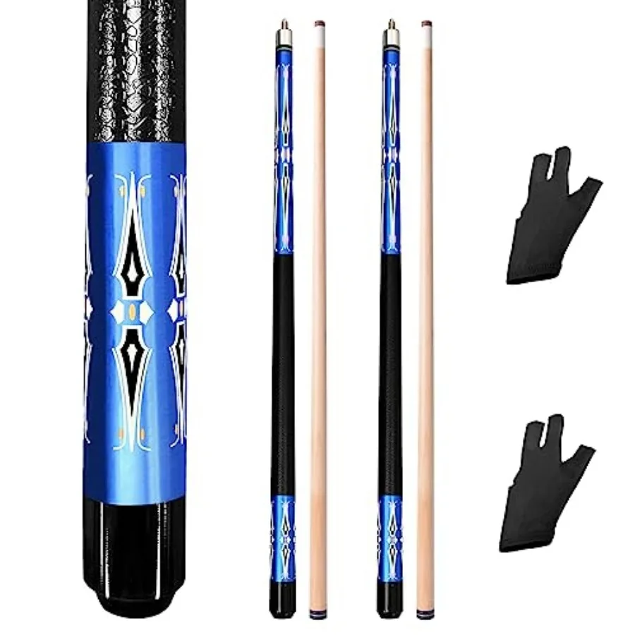 Set of 2 Pool Cue Stick, 58" 2 Pcs Maple Billiard Cue Stick
Set of 2 Pool Cue Stick, 58" 2 Pcs Maple Billiard Cue Stick