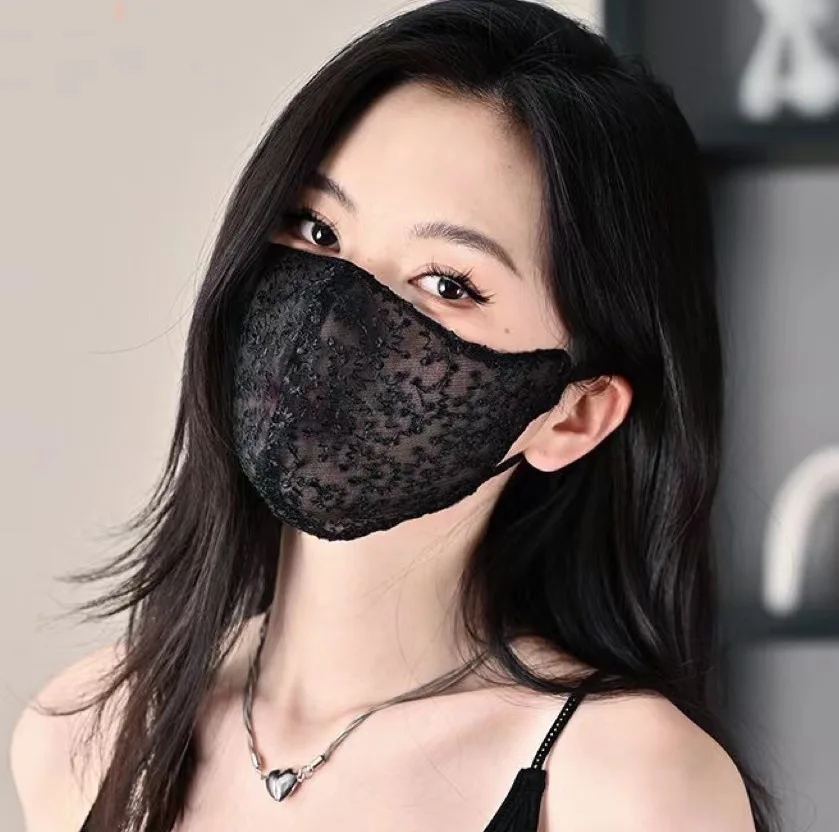 Embroidered Lace Sun Mask for Women Driving UV Protection Breathable Adjustable Ear Loop Washable Tiny Floral Sheer Face Mask
Embroidered Lace Sun Mask for Women Driving UV Protection Breathable Adjustable Ear Loop Washable Tiny Floral Sheer Face Mask