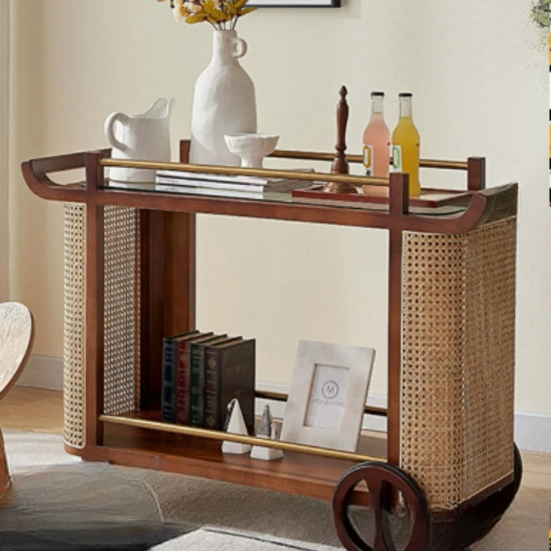 Solid wood antique small carttea table, living room home usewooden styledesigner's
Solid wood antique small carttea table, living room home usewooden styledesigner's