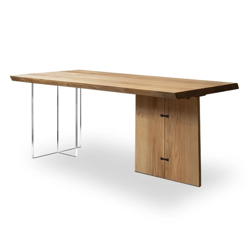 Обеденный стол из цельного дерева для гостиной, бревенчатый чайный столик, большая доска, креативный верстак
Обеденный стол из цельного дерева для гостиной, бревенчатый чайный столик, большая доска, креативный верстак