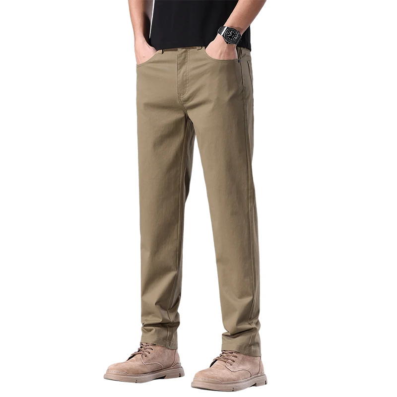 New Men's Casual Pants Elastic Waist Slim Straight Solid Color Business Trousers Four Seasons Brand Versatile Pants Male Clothes
New Men's Casual Pants Elastic Waist Slim Straight Solid Color Business Trousers Four Seasons Brand Versatile Pants Male Clothes