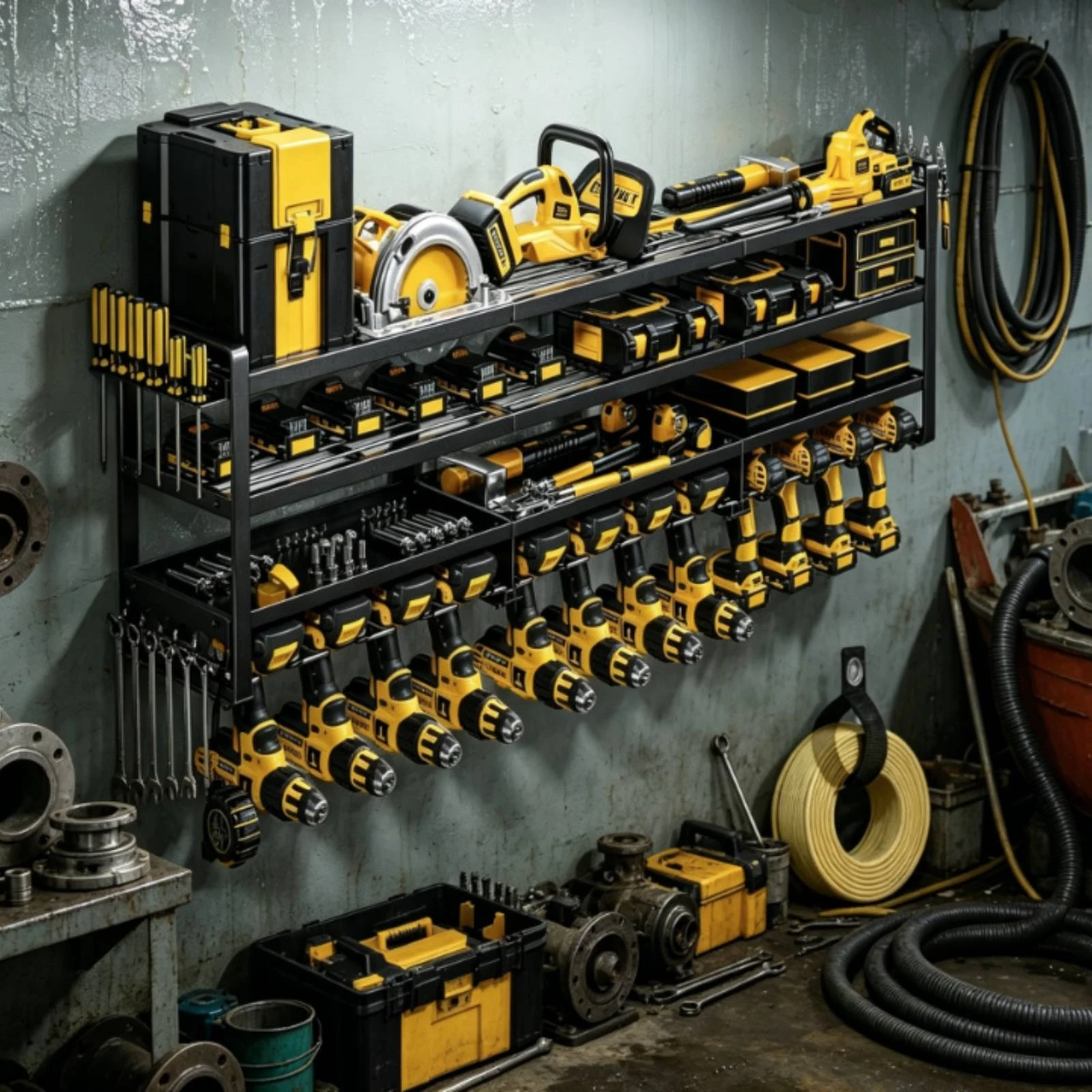 4 Tier Tool Rack Heavy Duty Power Tool Organizer Drill Holder Rack Large Capacity Load Bearing for DIYers, Workshop
4 Tier Tool Rack Heavy Duty Power Tool Organizer Drill Holder Rack Large Capacity Load Bearing for DIYers, Workshop
