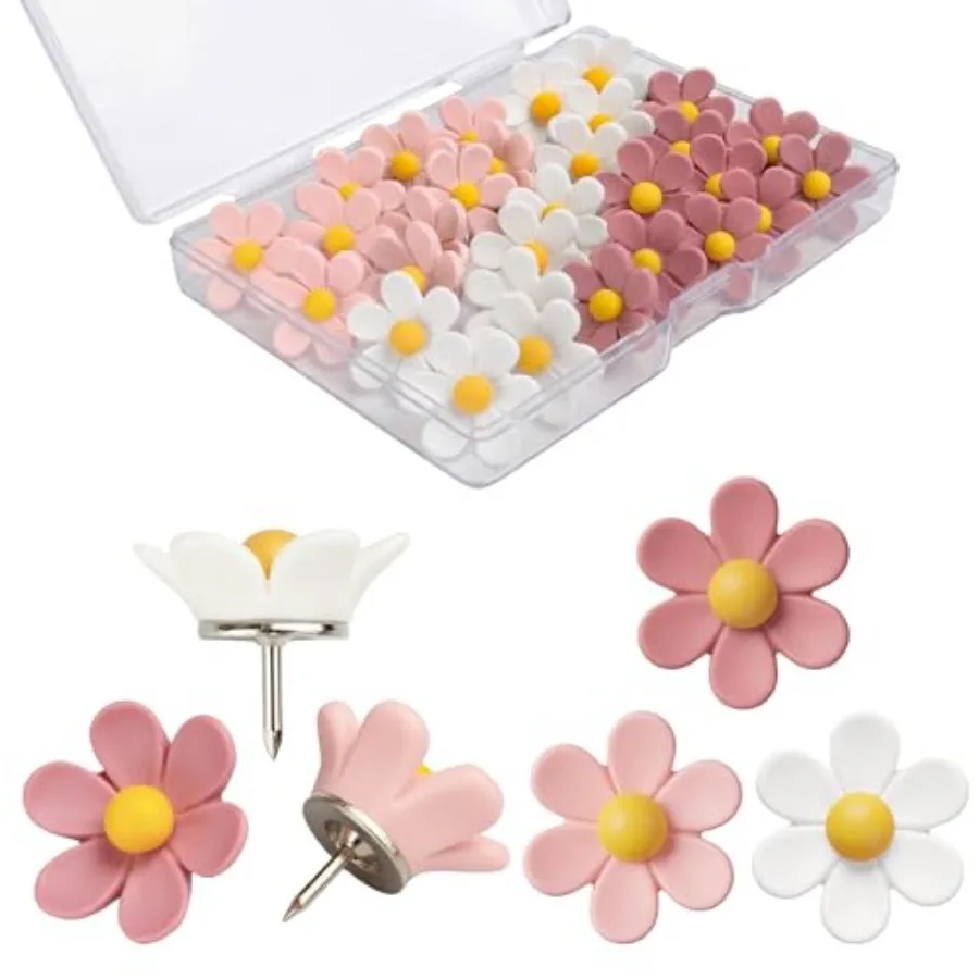 Flowers Push Pins Decorative Thumb Tacks in 3 Colors Cute Office Decor for Women Cork Board Bulletin Board, Photos Wall Maps an
Flowers Push Pins Decorative Thumb Tacks in 3 Colors Cute Office Decor for Women Cork Board Bulletin Board, Photos Wall Maps an