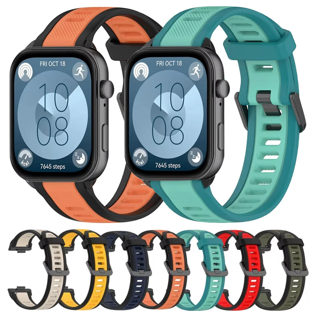 Силиконовый ремешок соответствующего цвета для Huawei Watch Fit 3, аксессуары, сменный браслет для Huawei Watch Fit 3, ремешок для часов, браслет
Силиконовый ремешок соответствующего цвета для Huawei Watch Fit 3, аксессуары, сменный браслет для Huawei Watch Fit 3, ремешок для часов, браслет