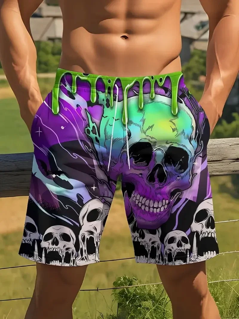 Summer Casual Quick-drying Trunks Men's Clothing Hawaiian Trendy ShortsNew Men Beach Pants Horror Skull 3D Printed Men's Shorts
Summer Casual Quick-drying Trunks Men's Clothing Hawaiian Trendy ShortsNew Men Beach Pants Horror Skull 3D Printed Men's Shorts