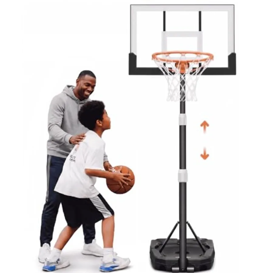 Outdoor Basketball Hoop with Patented 6s Safe-Adjust Height 3.2-7.2FT,Shatterproof Backboard, Enlarged Base, for Indoor/Poolsid
Outdoor Basketball Hoop with Patented 6s Safe-Adjust Height 3.2-7.2FT,Shatterproof Backboard, Enlarged Base, for Indoor/Poolsid