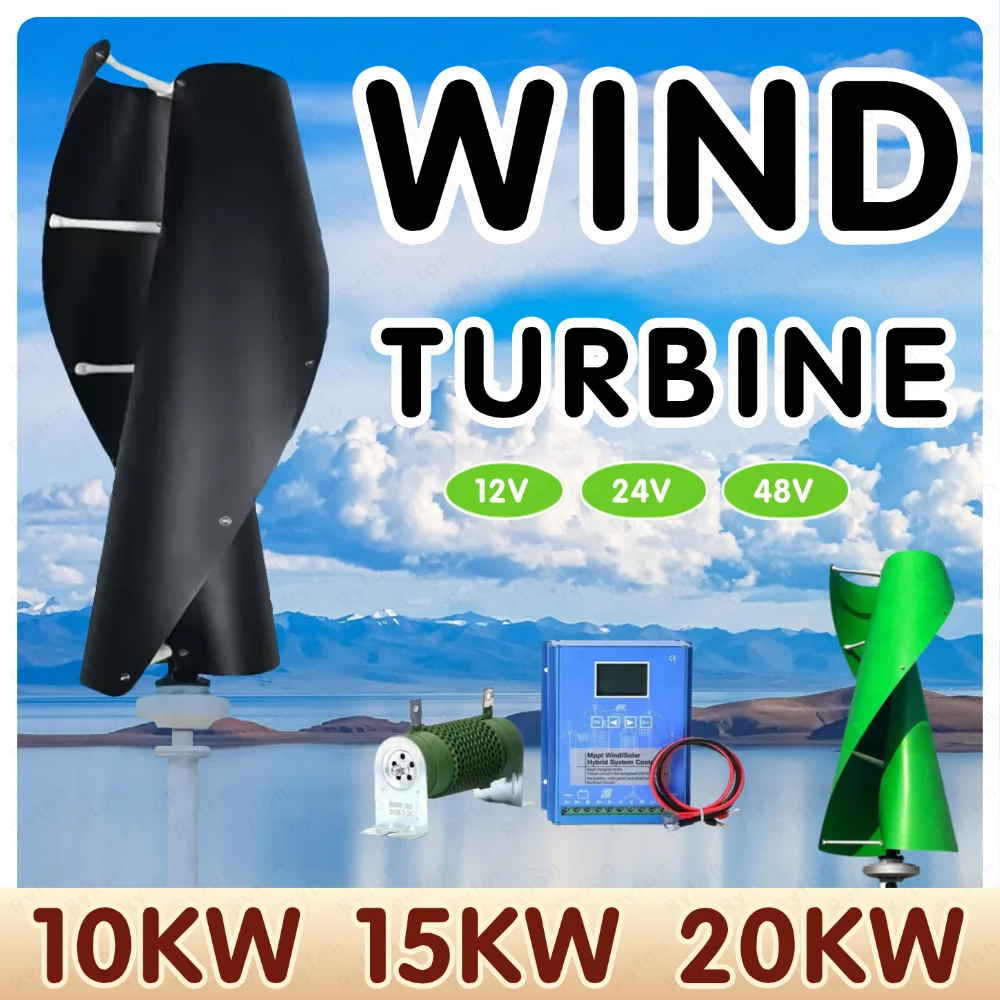 Home Roof Wind Energy Generator 15KW Wind Power Turbine With MPPT Controller 10KW 20KW Vertical Wind Power Turbine 12V 24V 48V
Home Roof Wind Energy Generator 15KW Wind Power Turbine With MPPT Controller 10KW 20KW Vertical Wind Power Turbine 12V 24V 48V