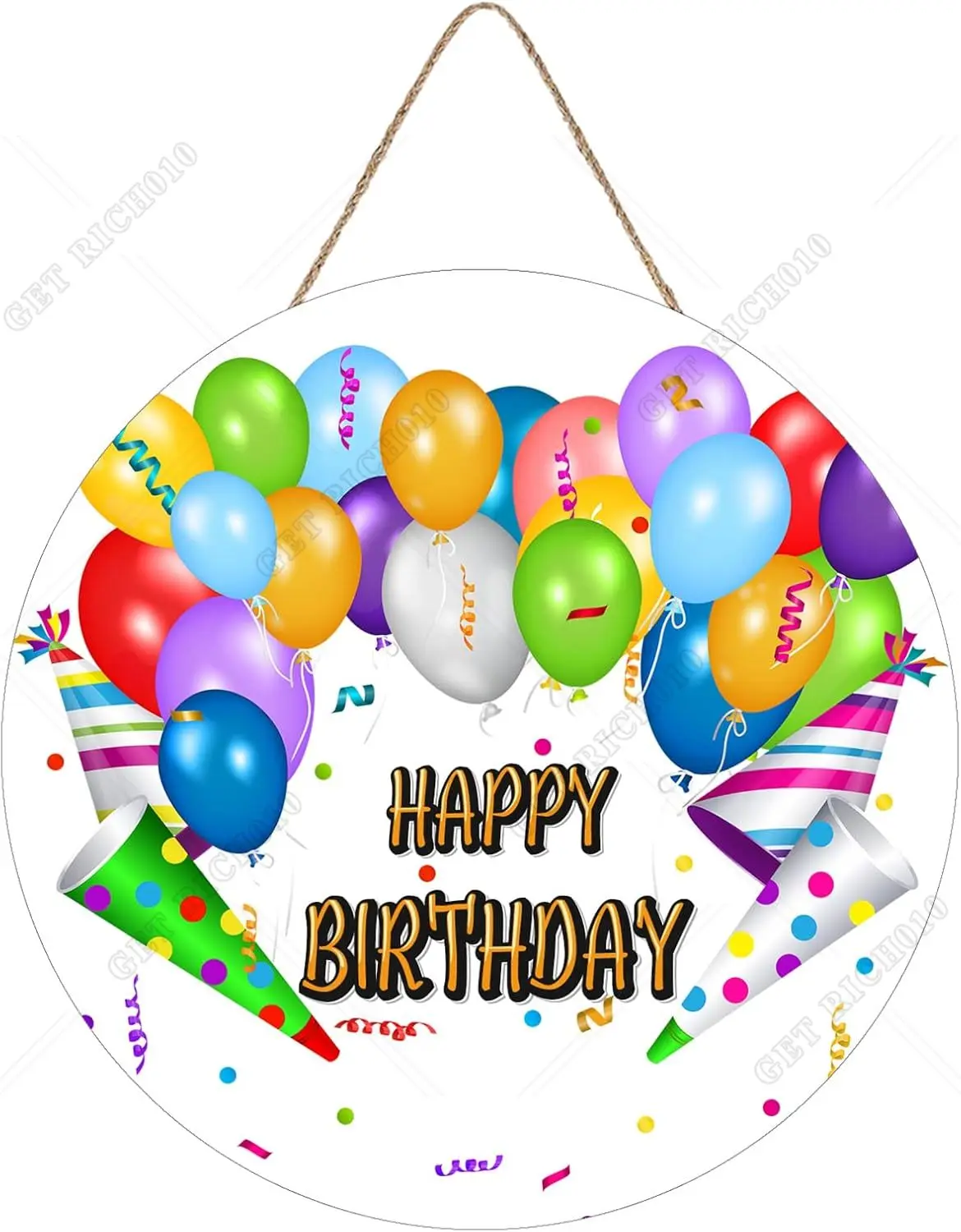 Happy Birthday Sign for Front Door Hanging Happy Birthday Balloon Shiny Signs Outdoor Rustic Round Wood Wreaths Wall Decor 12in
Happy Birthday Sign for Front Door Hanging Happy Birthday Balloon Shiny Signs Outdoor Rustic Round Wood Wreaths Wall Decor 12in