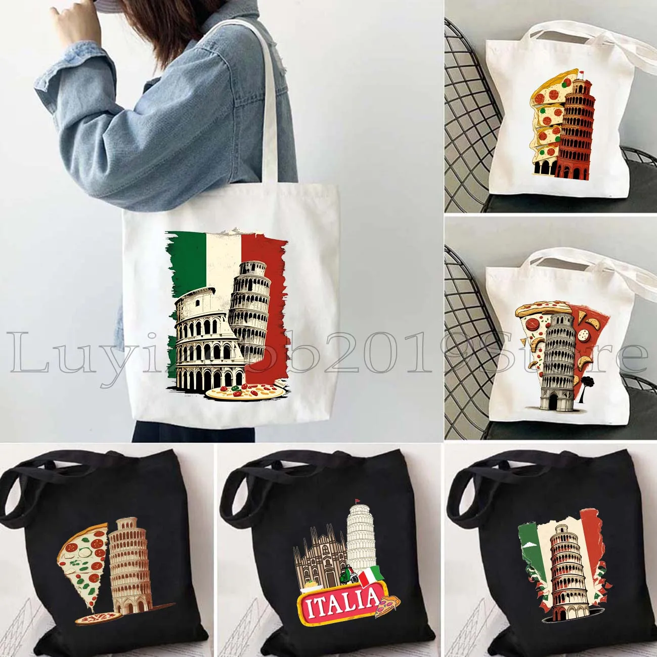 Pizza Tower Italy Pisa Italia Pisa Tower Torre di Pisa Italia Rome Italian Italy Flag Cute Gifts Canvas Tote Bag Shopper Handbag
Pizza Tower Italy Pisa Italia Pisa Tower Torre di Pisa Italia Rome Italian Italy Flag Cute Gifts Canvas Tote Bag Shopper Handbag