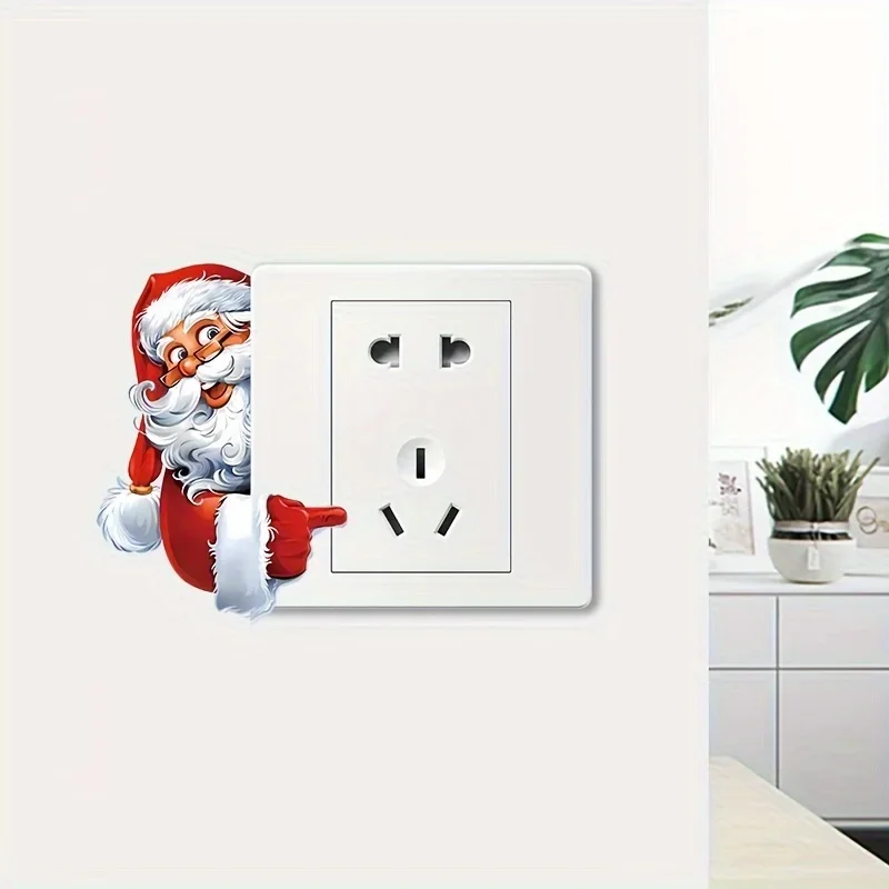 Playful Santa Pointing at Socket Sticker" Sticker, Ideal for Socket Decor, Laptop Lids, Adding a Lively Holiday Vibe
Playful Santa Pointing at Socket Sticker" Sticker, Ideal for Socket Decor, Laptop Lids, Adding a Lively Holiday Vibe