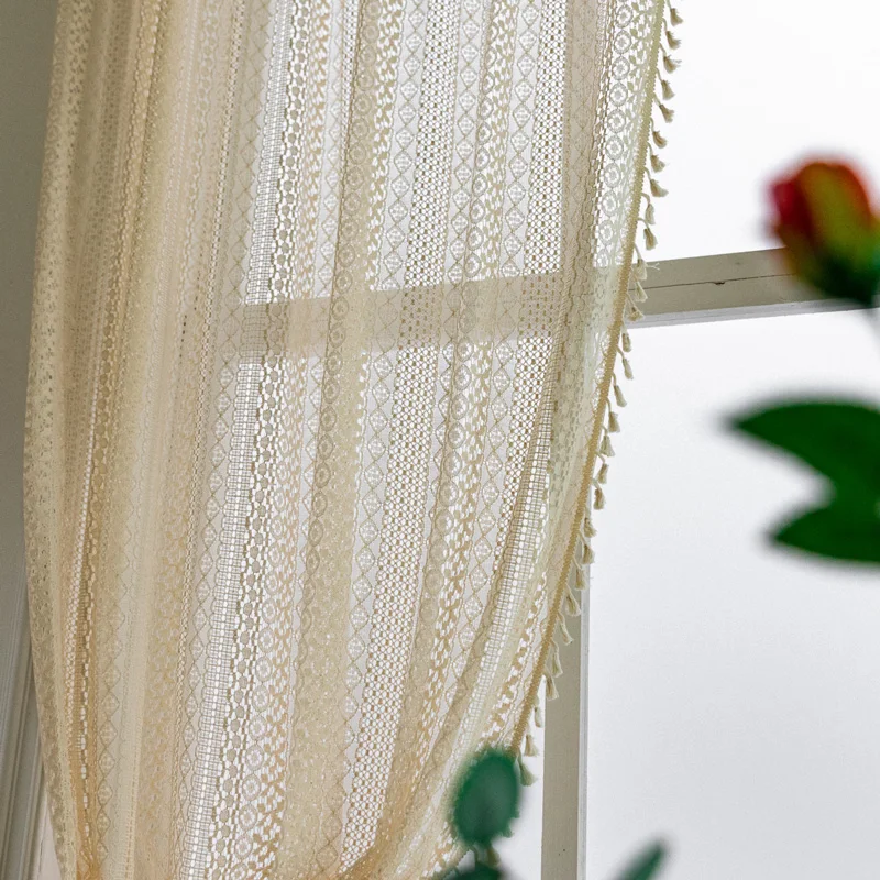 Beige Boho Tulle Curtains for Living Room Embroidered Voile Curtain for Bedroom Sheer Curtain Blinds Window Drapes Custom Made
Beige Boho Tulle Curtains for Living Room Embroidered Voile Curtain for Bedroom Sheer Curtain Blinds Window Drapes Custom Made
