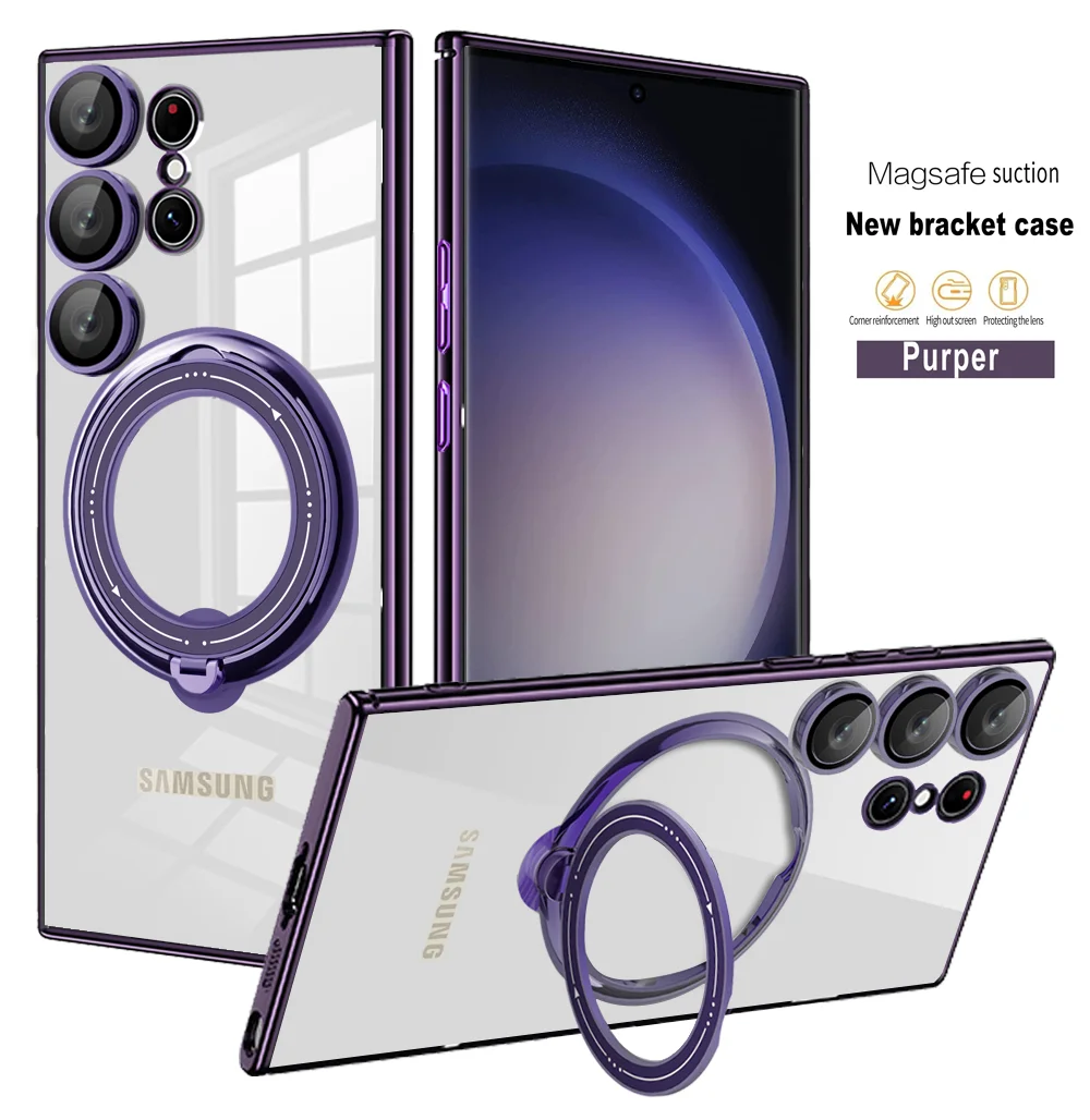 Phone Cover For Samsung Galaxy S23 Ultra S22 Plus S20fe S23 S22 Case 360 Stand Holder Magnet Magsafe Wireless Charge Shockproof
Phone Cover For Samsung Galaxy S23 Ultra S22 Plus S20fe S23 S22 Case 360 Stand Holder Magnet Magsafe Wireless Charge Shockproof