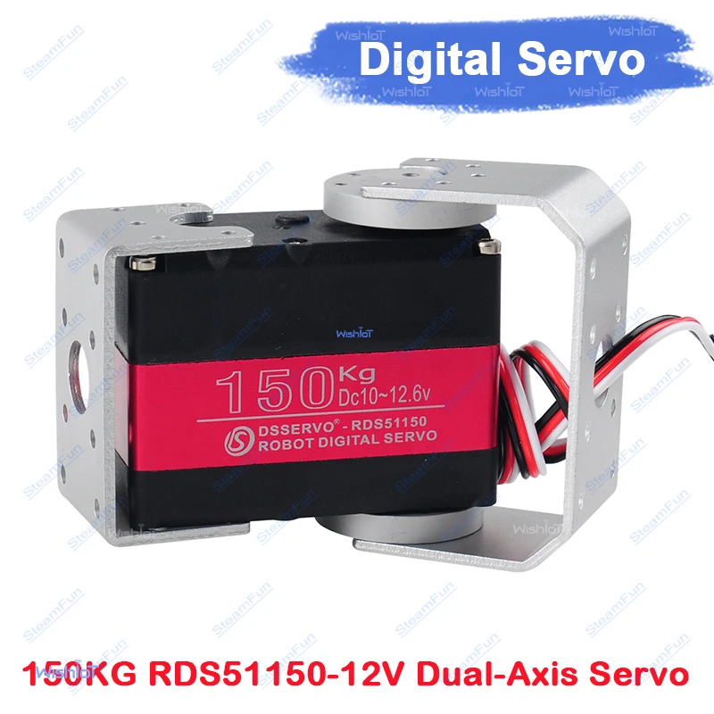 Цифровой сервопривод RDS51150, 150 кг, высокий крутящий момент, 12 В, IP66, водонепроницаемый, 180-270 градусов, двойной вал, U-образный кронштейн, деталь для робототехники DIY
Цифровой сервопривод RDS51150, 150 кг, высокий крутящий момент, 12 В, IP66, водонепроницаемый, 180-270 градусов, двойной вал, U-образный кронштейн, деталь для робототехники DIY