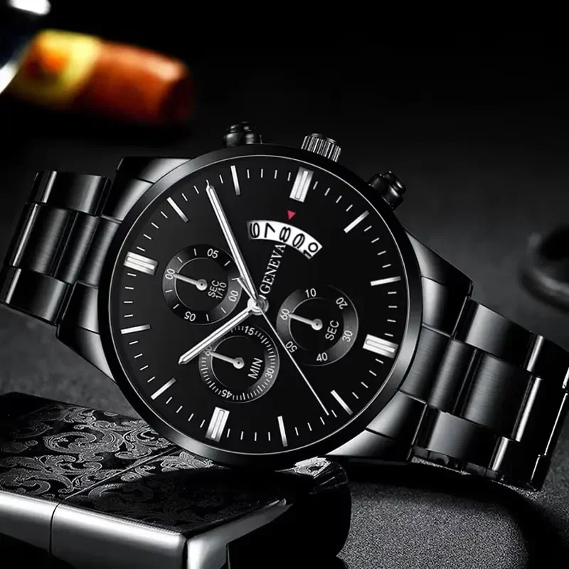 Men's Watch Set, 3 Pieces, Commercial Trend, Classic Round Dial, Quartz Watch, Bracelet and Necklace, Gift for Friends or Dad
Men's Watch Set, 3 Pieces, Commercial Trend, Classic Round Dial, Quartz Watch, Bracelet and Necklace, Gift for Friends or Dad