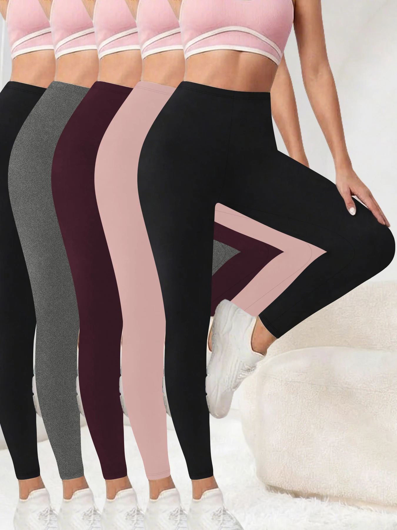 5 Pack Women's Super Soft Leggings High Elasticity No See Through Workout Yoga Running Athletic Push Up Gym Fitness Leggings
5 Pack Women's Super Soft Leggings High Elasticity No See Through Workout Yoga Running Athletic Push Up Gym Fitness Leggings