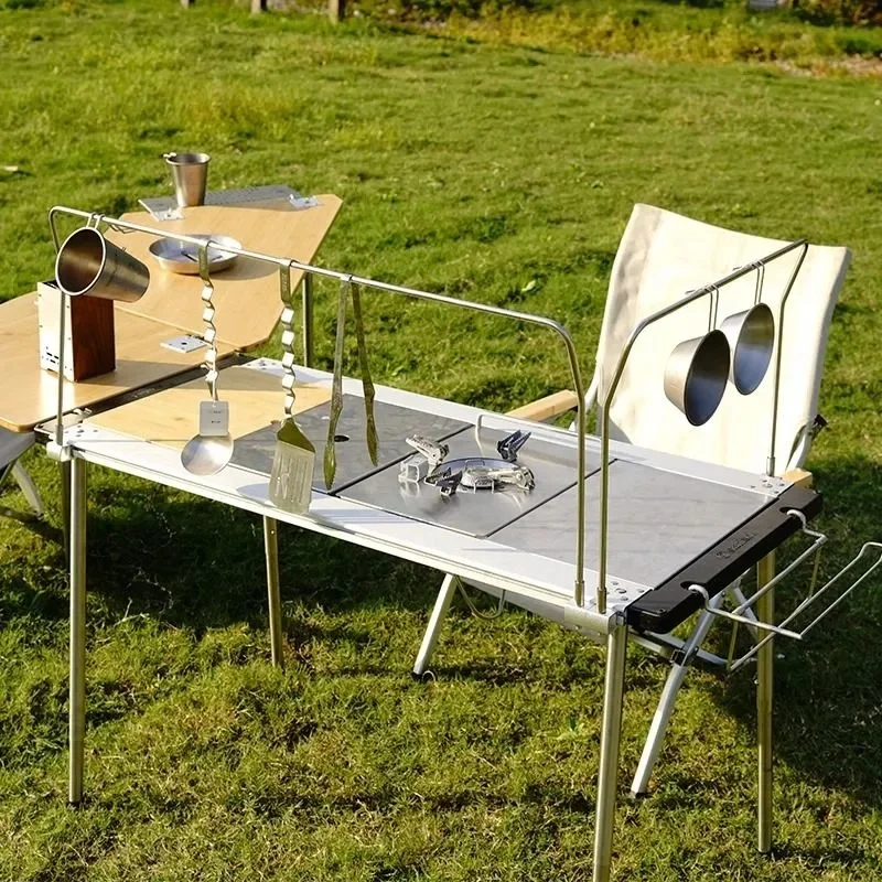 IGT Table Accessories Camping Table IGT Stainless Steel Side Hanger IGT 3/4 Unit Hanger Storage Rack Detachable Bracket
IGT Table Accessories Camping Table IGT Stainless Steel Side Hanger IGT 3/4 Unit Hanger Storage Rack Detachable Bracket