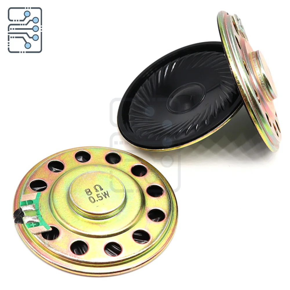 8 ohm 0.5W mini ultra-thin speaker 50MM iron shell inner magnetic small speaker doorbell intercom speaker bird repellent speaker
8 ohm 0.5W mini ultra-thin speaker 50MM iron shell inner magnetic small speaker doorbell intercom speaker bird repellent speaker