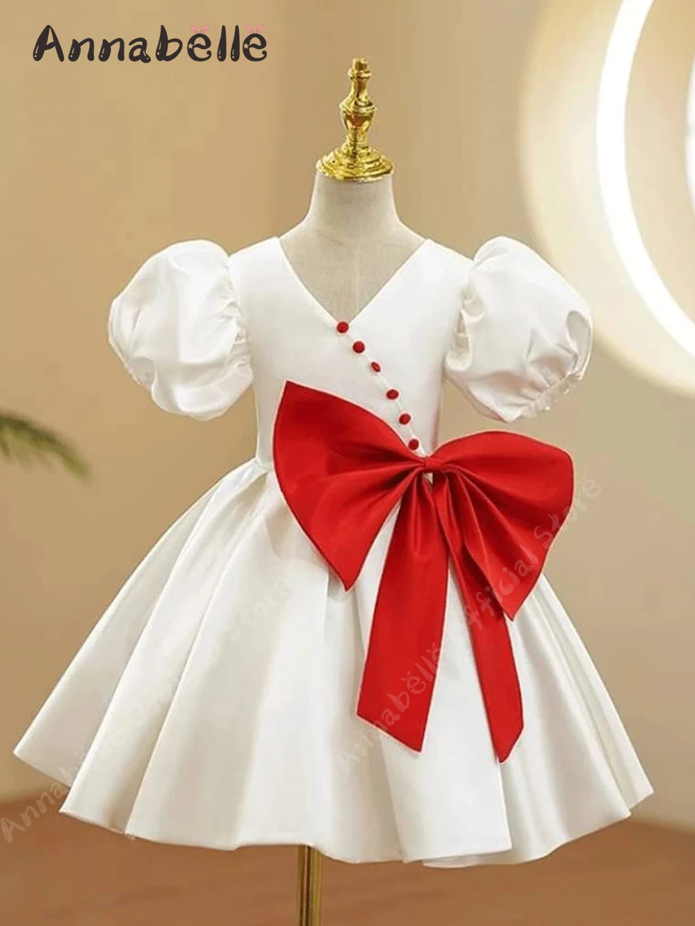 Annabelle Ball Gown For Girl Bow Decoration At The Waist For Weddings Cate Priness Puff Sleeve Birthday Party Dresses
Annabelle Ball Gown For Girl Bow Decoration At The Waist For Weddings Cate Priness Puff Sleeve Birthday Party Dresses