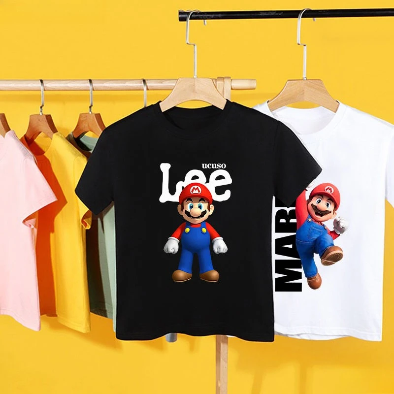 Футболка Mario Joint, детская летняя одежда 2024, новая одежда из чистого хлопка для мальчиков, одежда для родителей и детей с короткими рукавами, детская одежда
Футболка Mario Joint, детская летняя одежда 2024, новая одежда из чистого хлопка для мальчиков, одежда для родителей и детей с короткими рукавами, детская одежда