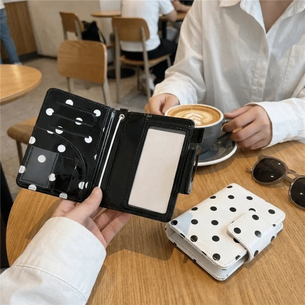 Multifunctional Polka Dot Passport Holder Multi-Card Slot Slim Design Card Storage Bag Lightweight Black White
Multifunctional Polka Dot Passport Holder Multi-Card Slot Slim Design Card Storage Bag Lightweight Black White