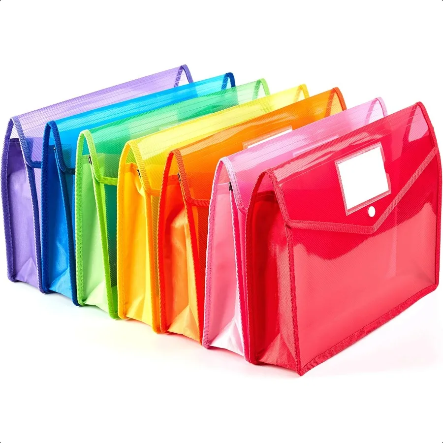 7 Pack A4 Plastic Wallet Folder Envelopes with Closure and Label Pocket 2.8 Expansion Letter Size Clear Poly File Folders Holde
7 Pack A4 Plastic Wallet Folder Envelopes with Closure and Label Pocket 2.8 Expansion Letter Size Clear Poly File Folders Holde