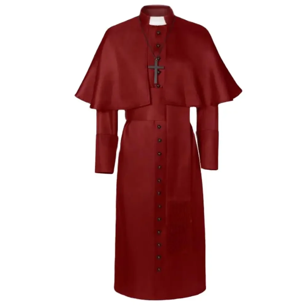 Pop Halloween Male Female Medieval Outfit Hooded Monk Costume Renaissance Priest Uniforms Robe Cosplay Witch Wizard Cloak Cape
Pop Halloween Male Female Medieval Outfit Hooded Monk Costume Renaissance Priest Uniforms Robe Cosplay Witch Wizard Cloak Cape