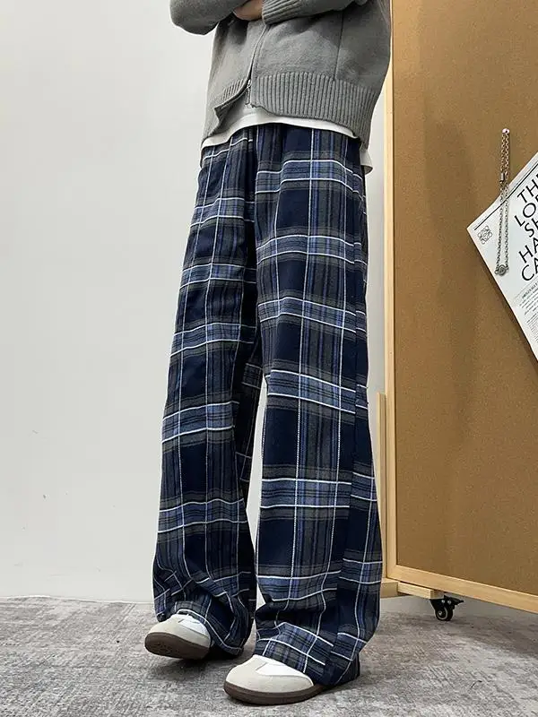 Retro American Fce Plaid Casual Pants Men's Autumn Winter Loose Cleanfit Straight Leg Wide Leg Pants Youth Active Sle
Retro American Fce Plaid Casual Pants Men's Autumn Winter Loose Cleanfit Straight Leg Wide Leg Pants Youth Active Sle