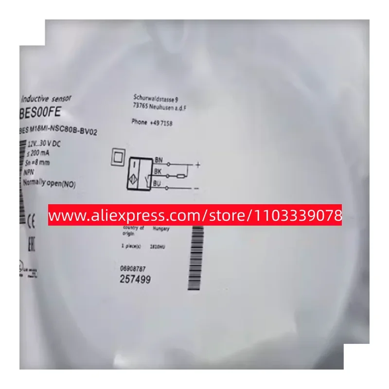3 шт. новый переключатель приближения BES M18MI-PSC50B-BV03 BES M18MI-NSC80B-BV02
3 шт. новый переключатель приближения BES M18MI-PSC50B-BV03 BES M18MI-NSC80B-BV02