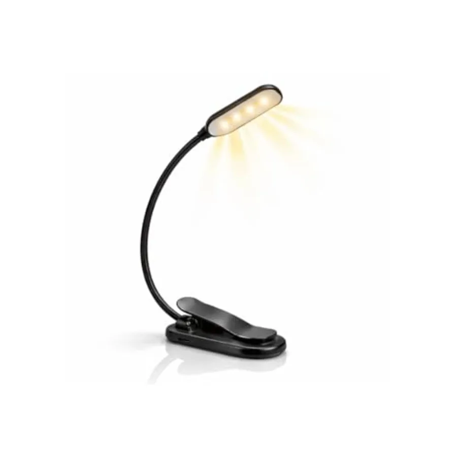 Book Light for Reading in Bed Rechargeable Clip On LED Reading Light, 3 Color Modes, Adjustable Brightness, Eye Care, Portable
Book Light for Reading in Bed Rechargeable Clip On LED Reading Light, 3 Color Modes, Adjustable Brightness, Eye Care, Portable
