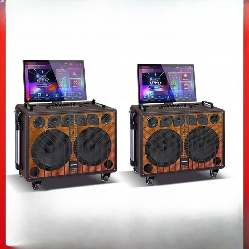 Outdoor k-song square dance audio with display screen sound card karaoke all-in-one machine
Outdoor k-song square dance audio with display screen sound card karaoke all-in-one machine