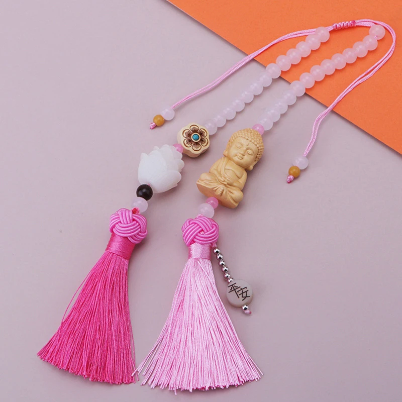 Car Huangyangmu Buddha Head White Jade Bodhi Car Pendant Fashion Car Interior Ornaments Rearview Mirror Good Luck Decoration
Car Huangyangmu Buddha Head White Jade Bodhi Car Pendant Fashion Car Interior Ornaments Rearview Mirror Good Luck Decoration