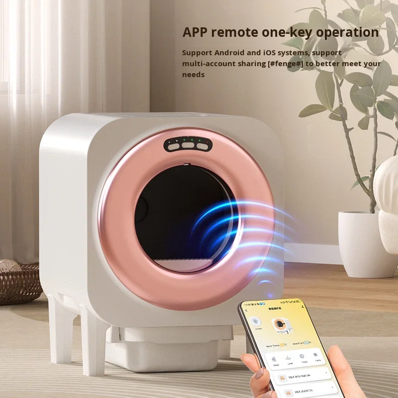 New popular model pet intelligent automatic electric large deodorizing fully enclosed cat box
New popular model pet intelligent automatic electric large deodorizing fully enclosed cat box