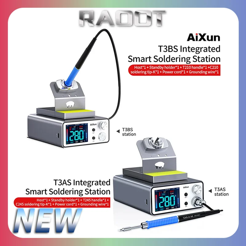 JC AIXUN T3AS T3B Soldering Station With T245/T210 Handle Welding Soldering Iron Tip Electric for Motherboard BGA Repair Machine
JC AIXUN T3AS T3B Soldering Station With T245/T210 Handle Welding Soldering Iron Tip Electric for Motherboard BGA Repair Machine
