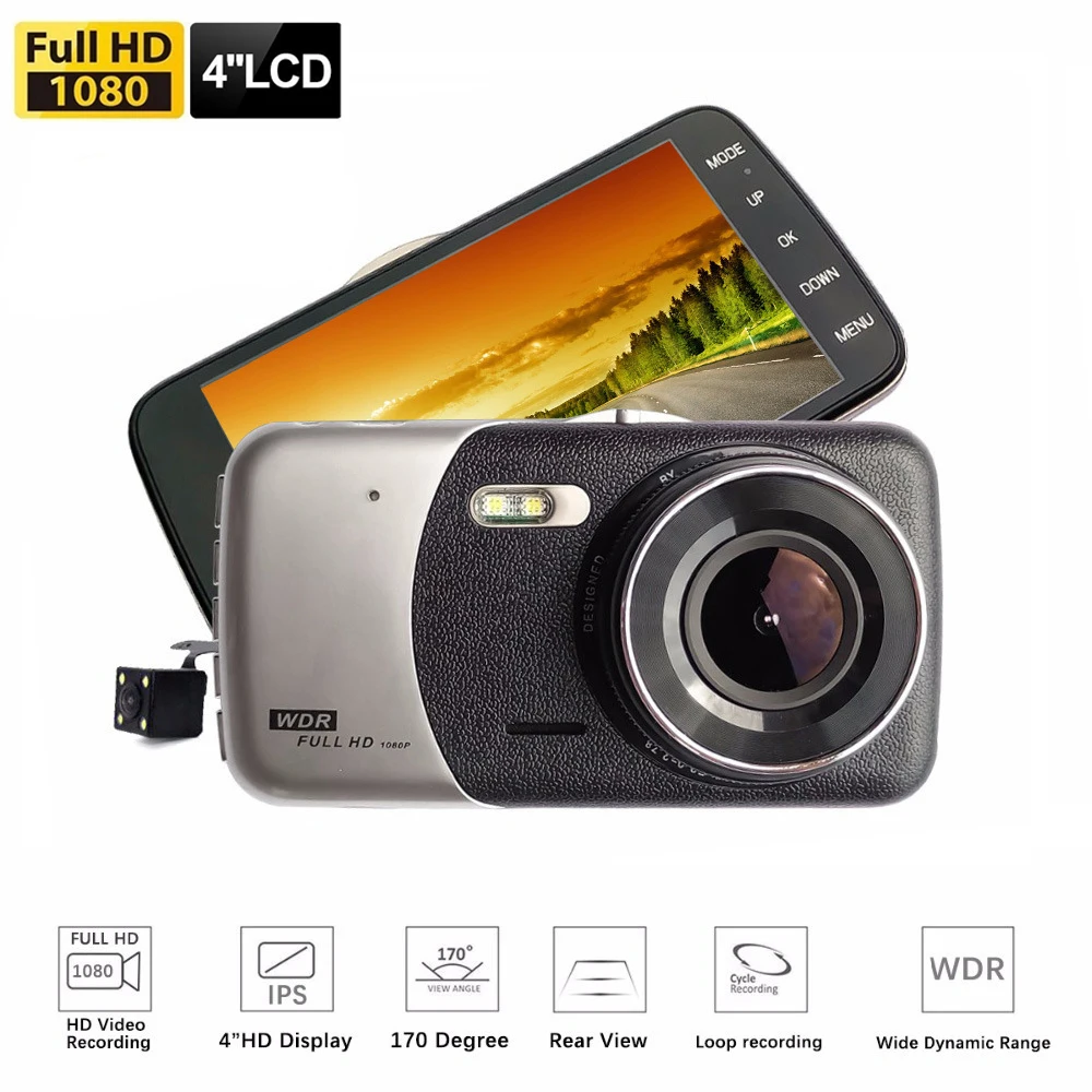 Car DVR Full HD 1080P Dash Cam Rear View Dash Cam Video Recorder Vehicle Car Camera Parking Monitor Motion Detector Night Vision
Car DVR Full HD 1080P Dash Cam Rear View Dash Cam Video Recorder Vehicle Car Camera Parking Monitor Motion Detector Night Vision