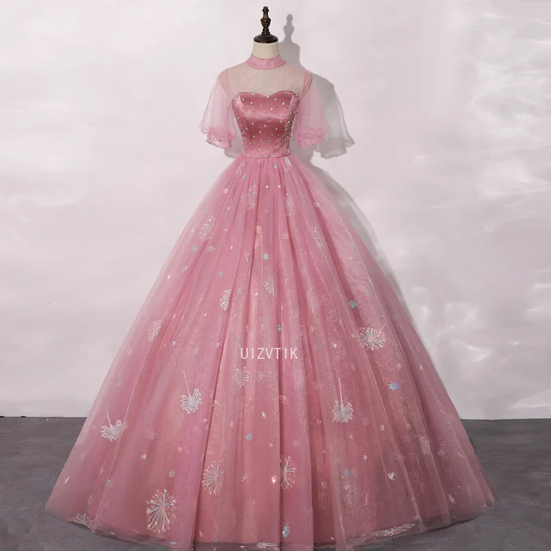 Flare Sleeve Women's Maxi Party Evening Dress O Neck Glitter Quinceanera Dress Sweet 16 Gowns Long A Line Evening Prom Gown
Flare Sleeve Women's Maxi Party Evening Dress O Neck Glitter Quinceanera Dress Sweet 16 Gowns Long A Line Evening Prom Gown