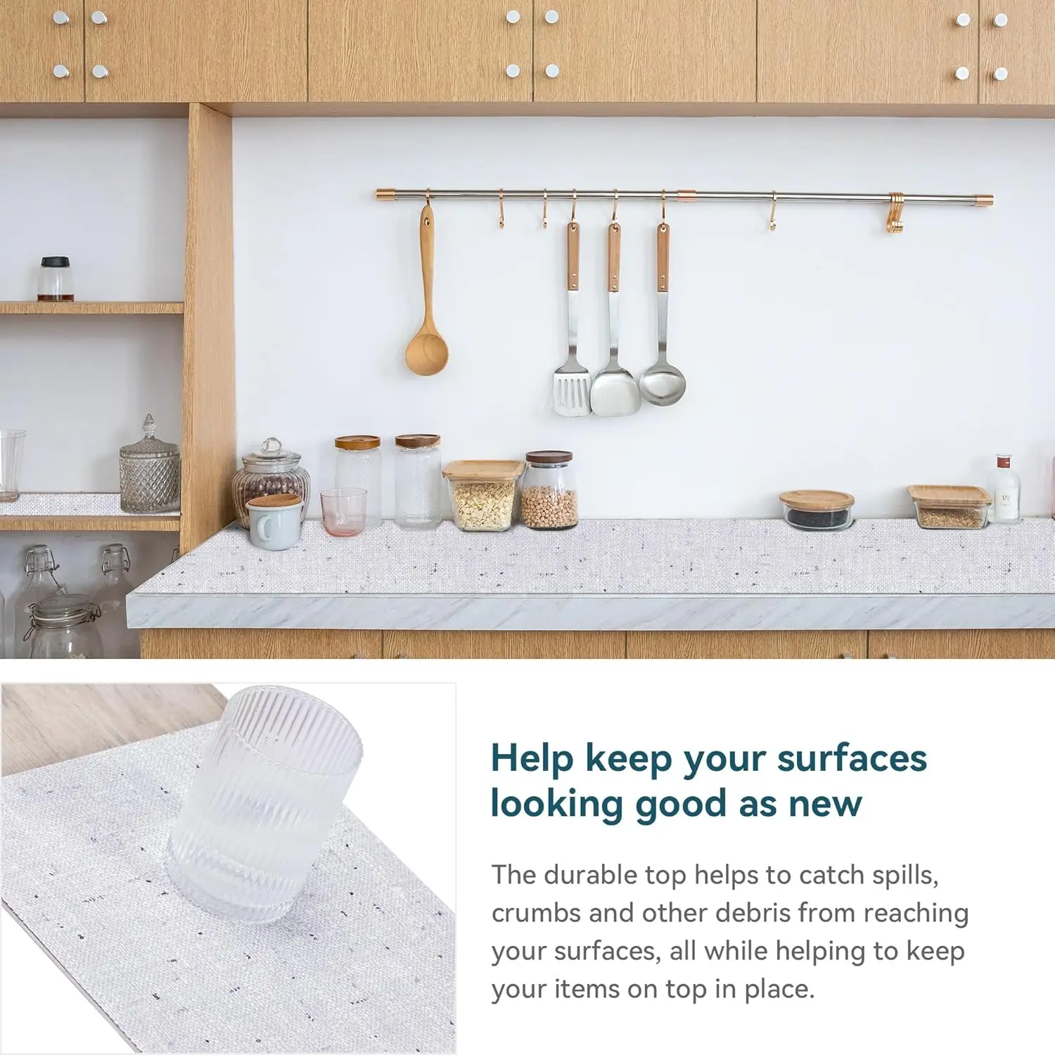 Cabinet Liners 6Rolls*12Inchx120Inch Wide Non Adhesive Kitchen Drawer Liner, Waterproof Shelf Liner Durable Anti-Slip For
Cabinet Liners 6Rolls*12Inchx120Inch Wide Non Adhesive Kitchen Drawer Liner, Waterproof Shelf Liner Durable Anti-Slip For