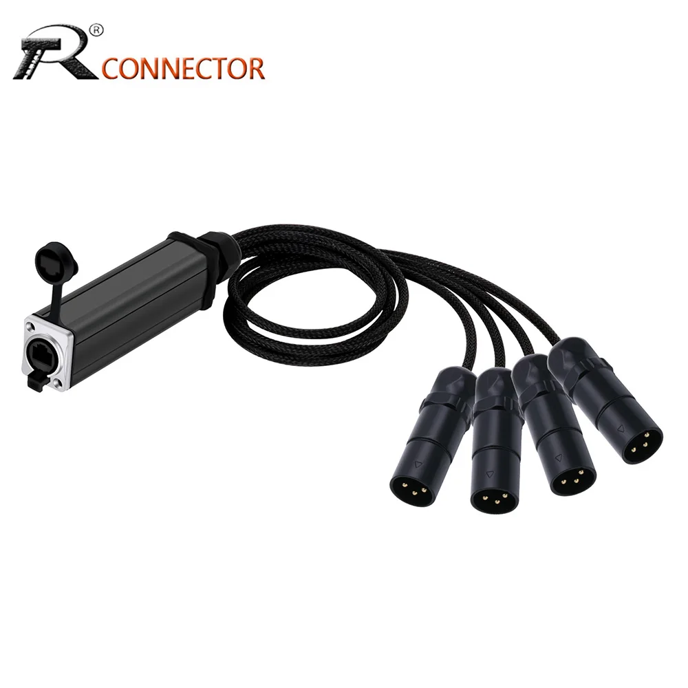 Waterproof RJ45 Female CAT5 to 3Pin XLR Audio Cable Splitter for Speaker Interface or Mixer Stage Lighting Signal XLR Connection
Waterproof RJ45 Female CAT5 to 3Pin XLR Audio Cable Splitter for Speaker Interface or Mixer Stage Lighting Signal XLR Connection