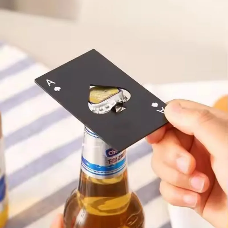 Stainless Steel Card Beer Opener Portable Wine Opening Tool Creative Playing Cards Bottle Opener Bar Accessories Kitchen Gadgets
Stainless Steel Card Beer Opener Portable Wine Opening Tool Creative Playing Cards Bottle Opener Bar Accessories Kitchen Gadgets