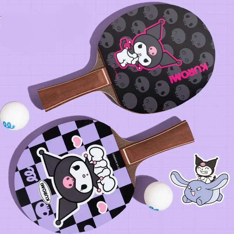 Sanrio Carbon Fibre Student Table Tennis Racket Set Kawaii Kuromi Anime Adult High Elasticity Wear Resistant Ping Pong Racket
Sanrio Carbon Fibre Student Table Tennis Racket Set Kawaii Kuromi Anime Adult High Elasticity Wear Resistant Ping Pong Racket