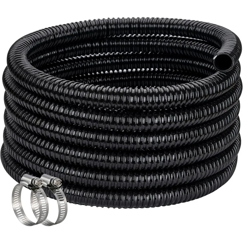 Pond Hose ID 1-1/2” × 50ft Black Corrugated Flexible Reinforced PVC Hose Vinyl Tubing for Pond Pump Fountain Garden Waterfall
Pond Hose ID 1-1/2” × 50ft Black Corrugated Flexible Reinforced PVC Hose Vinyl Tubing for Pond Pump Fountain Garden Waterfall