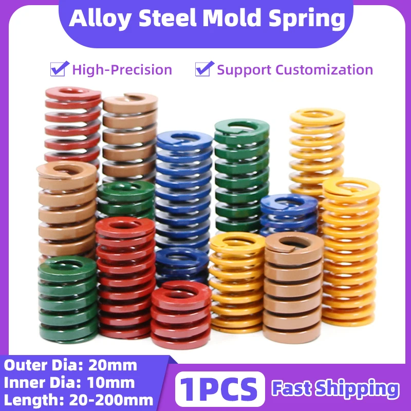 Creamily 1PCS Die Mold Springs Rectangular Alloy Steel Stamping Compression Mould Springs Outer Diameter=20mm Length=20-200mm
Creamily 1PCS Die Mold Springs Rectangular Alloy Steel Stamping Compression Mould Springs Outer Diameter=20mm Length=20-200mm