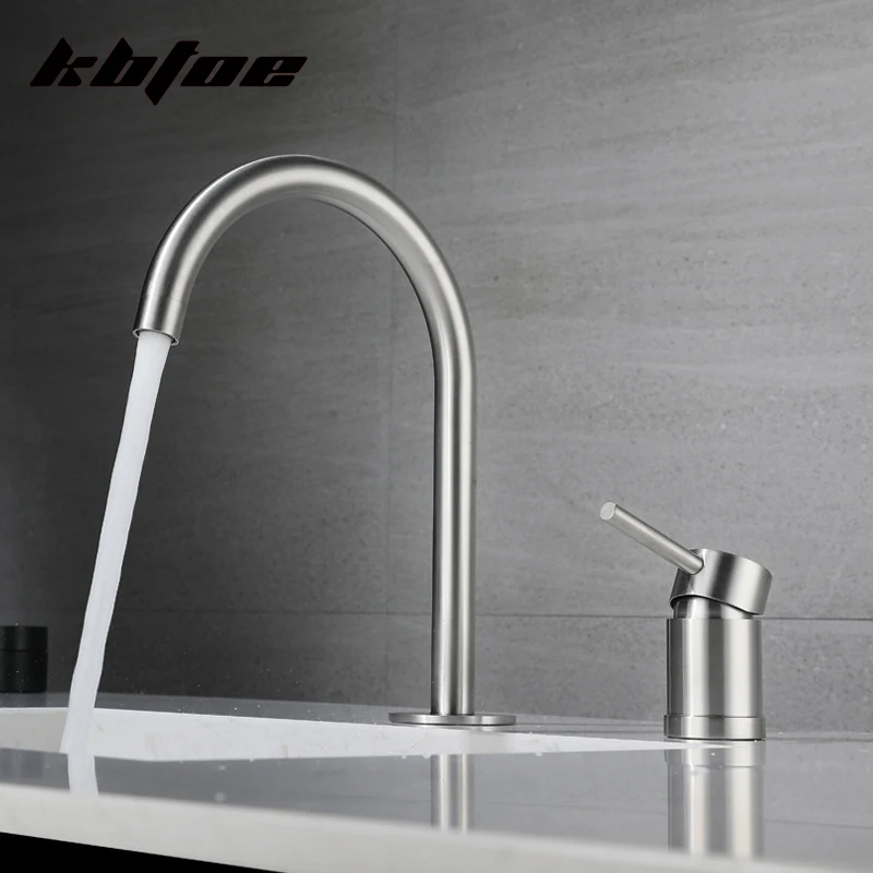 Bathroom Wash Basin Faucet Curve Design Deck Mounted Dual Hole Hot and Cold Water Sink Mixer Tap Stainless Steel Vessel Crane
Bathroom Wash Basin Faucet Curve Design Deck Mounted Dual Hole Hot and Cold Water Sink Mixer Tap Stainless Steel Vessel Crane