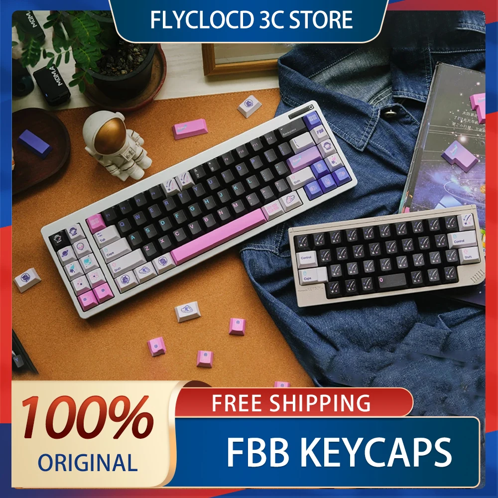 Колпачки для клавиш FBB MAKER, оригинальные колпачки для клавиш из ПБТ с сублимацией, космическая тематика, градиент, метеор, индивидуальные колпачки для клавиатуры для игровой клавиатуры
Колпачки для клавиш FBB MAKER, оригинальные колпачки для клавиш из ПБТ с сублимацией, космическая тематика, градиент, метеор, индивидуальные колпачки для клавиатуры для игровой клавиатуры